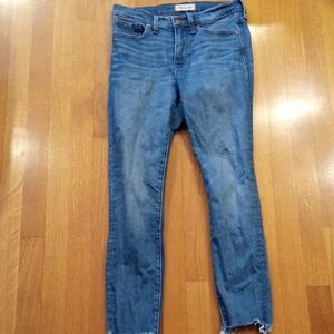Madewell 9" Hi Rise Skinny Raw Hem Women's Jeans 27